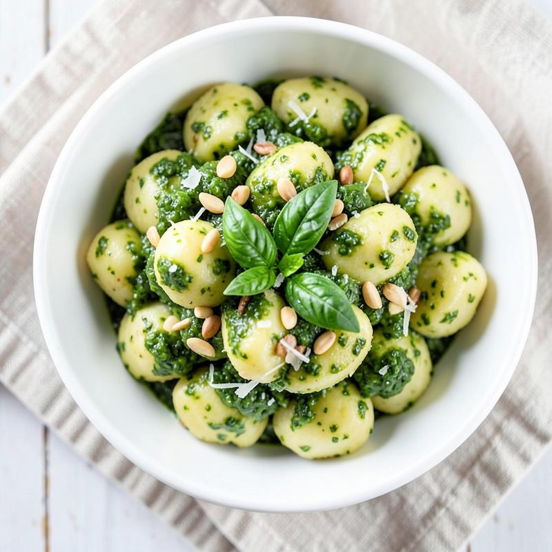 Nhoque ao pesto